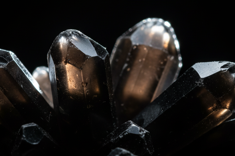 Black Obsidian Closeup