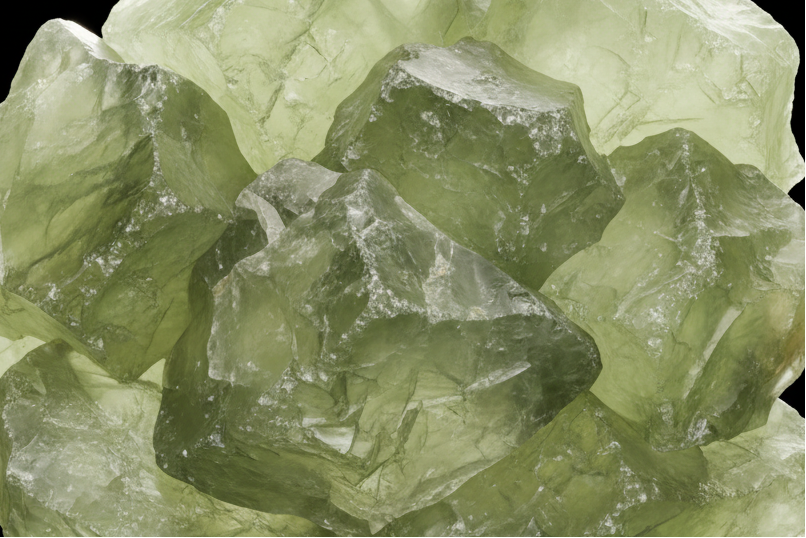 Prehnite Crystal Cluster - Full Frame