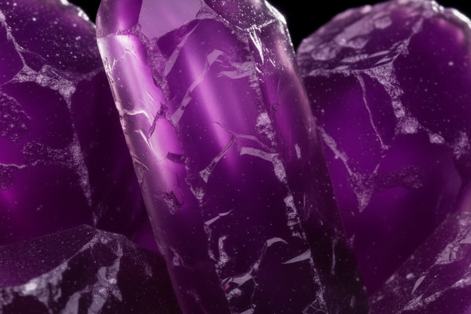 Purple Agate Crystal Cluster - Subtle Additional Pieces