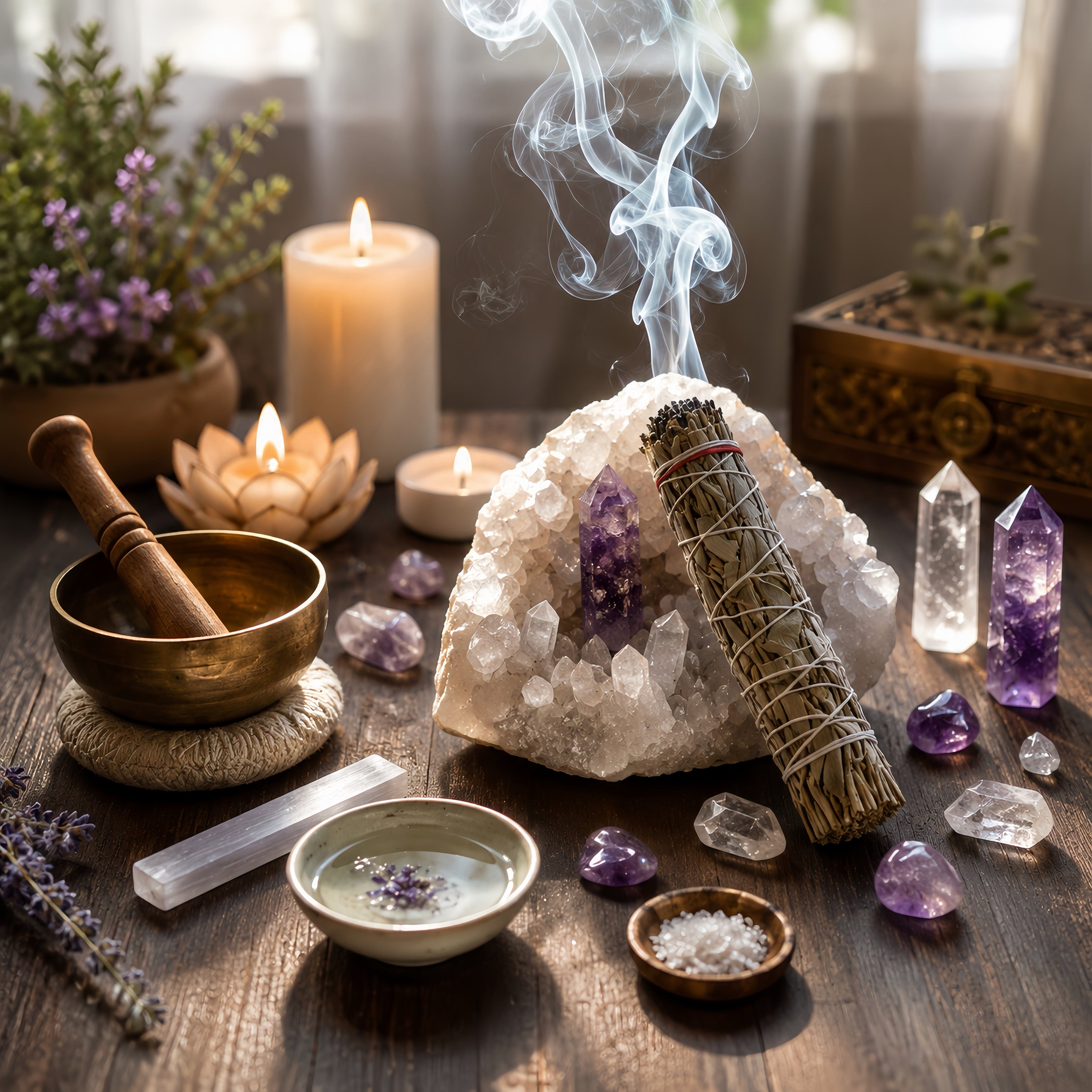 Crystal Energy Cleansing Options by Frog & Crystal